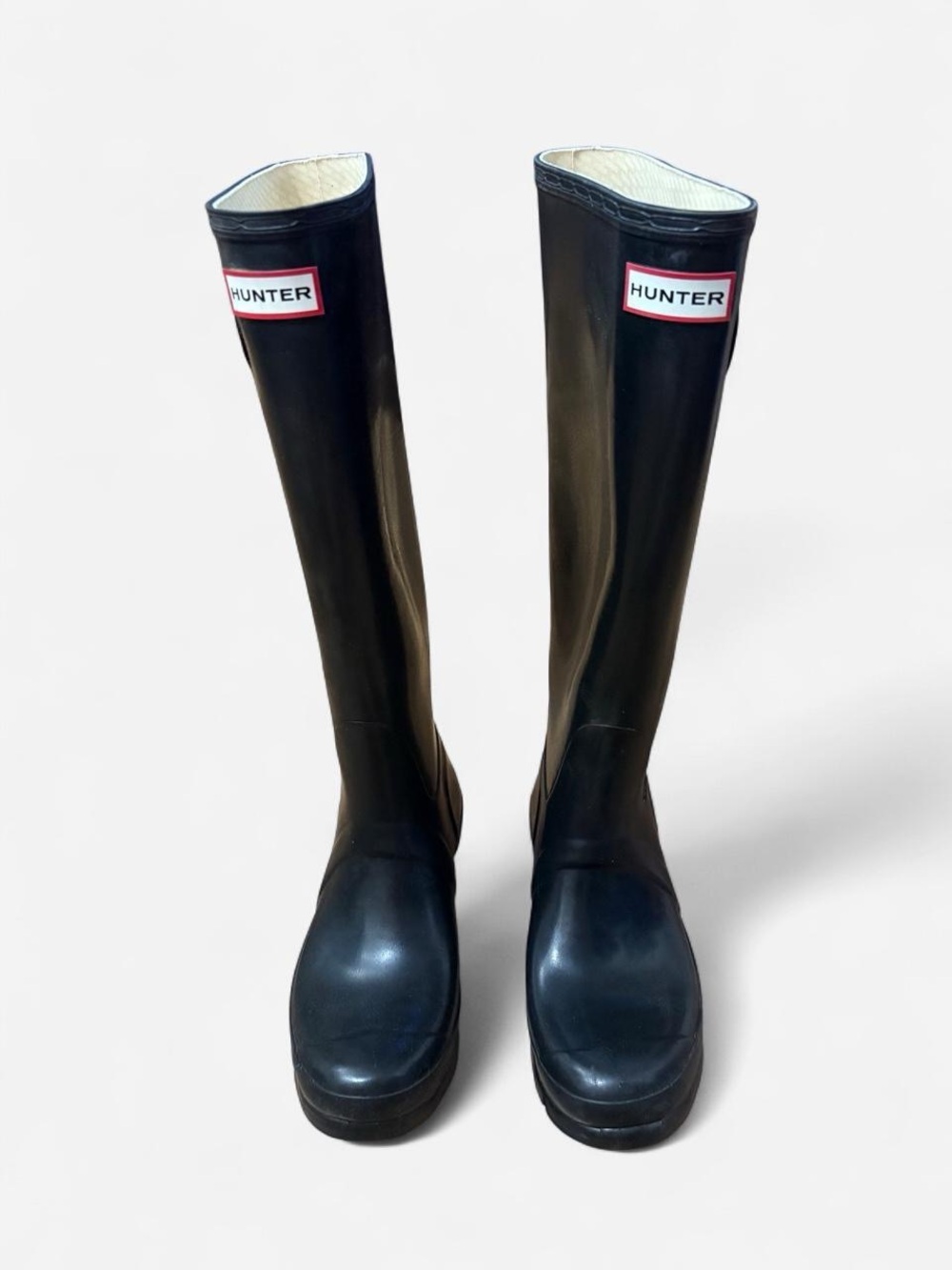 Hunter Tall Black Rubber Rain Boots
